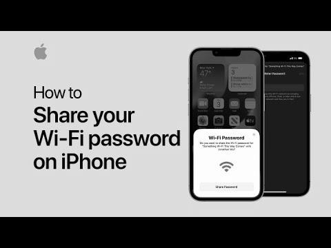 How to share your Wi-Fi password |  Apple assist