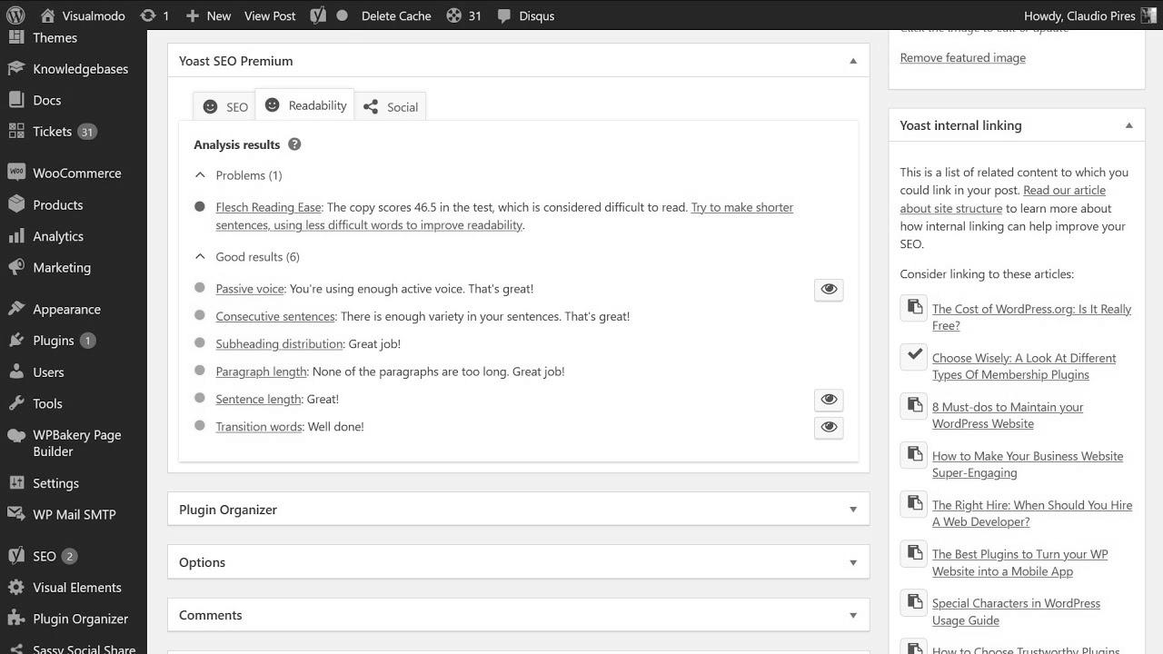 How To Use Readability Analysis In Yoast web optimization WordPress Plugin?