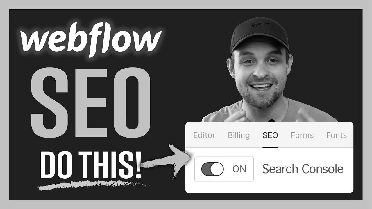 Do THIS for SEO on Webflow Sites |  Step-by-step guide