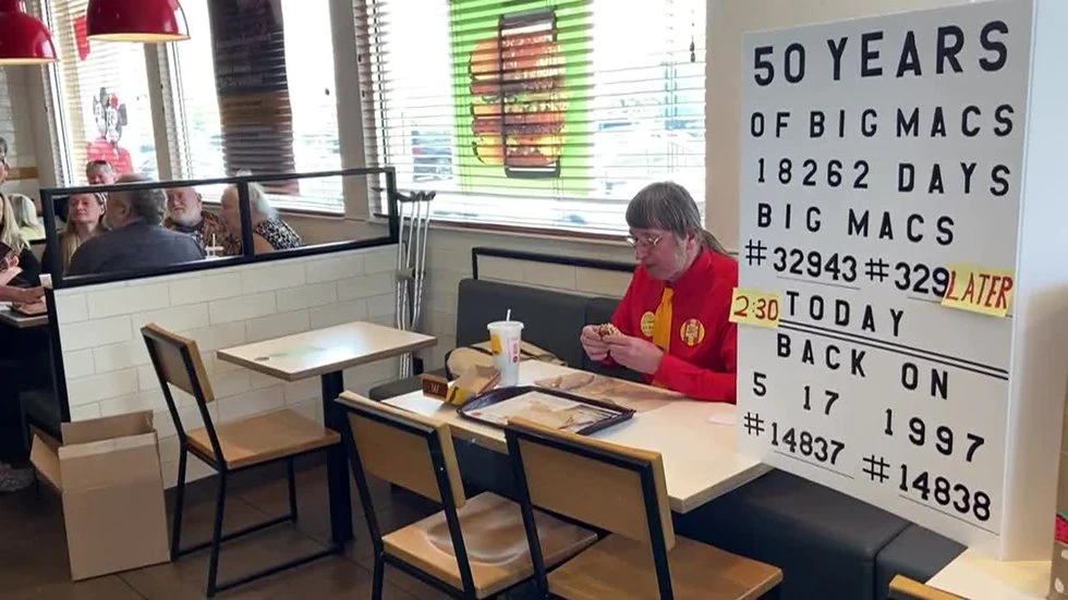 Wisconsin man celebrates 50 years of consuming Large Macs every single day