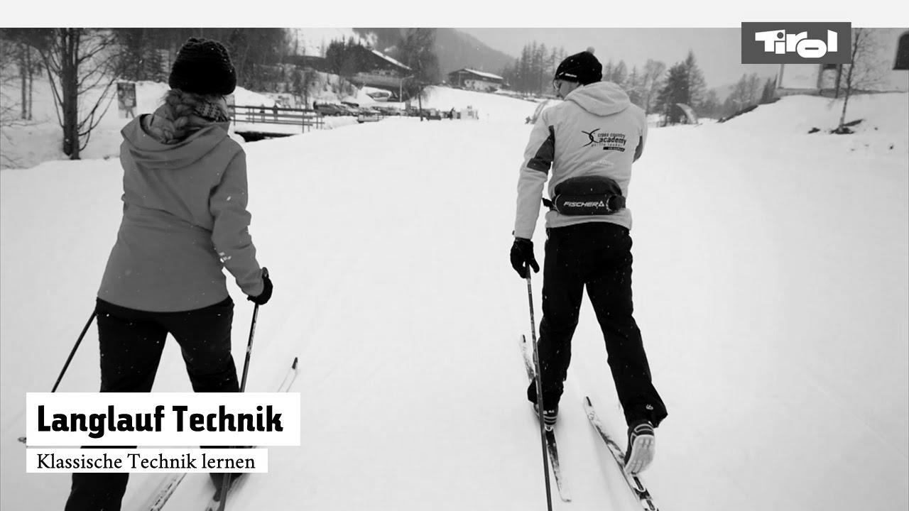 Cross-country skiing technique – be taught cross-country snowboarding in the traditional way