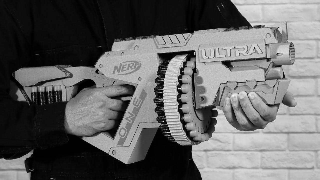 ダンボールでナーフの銃をつくる｜Methods to make NERF Gun with Cardboard