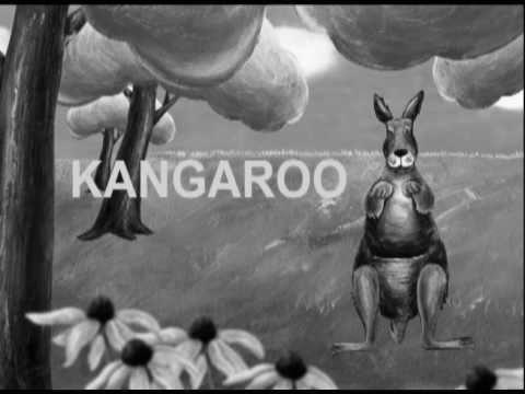 Study the ABCs: "Ok" is for Kangaroo