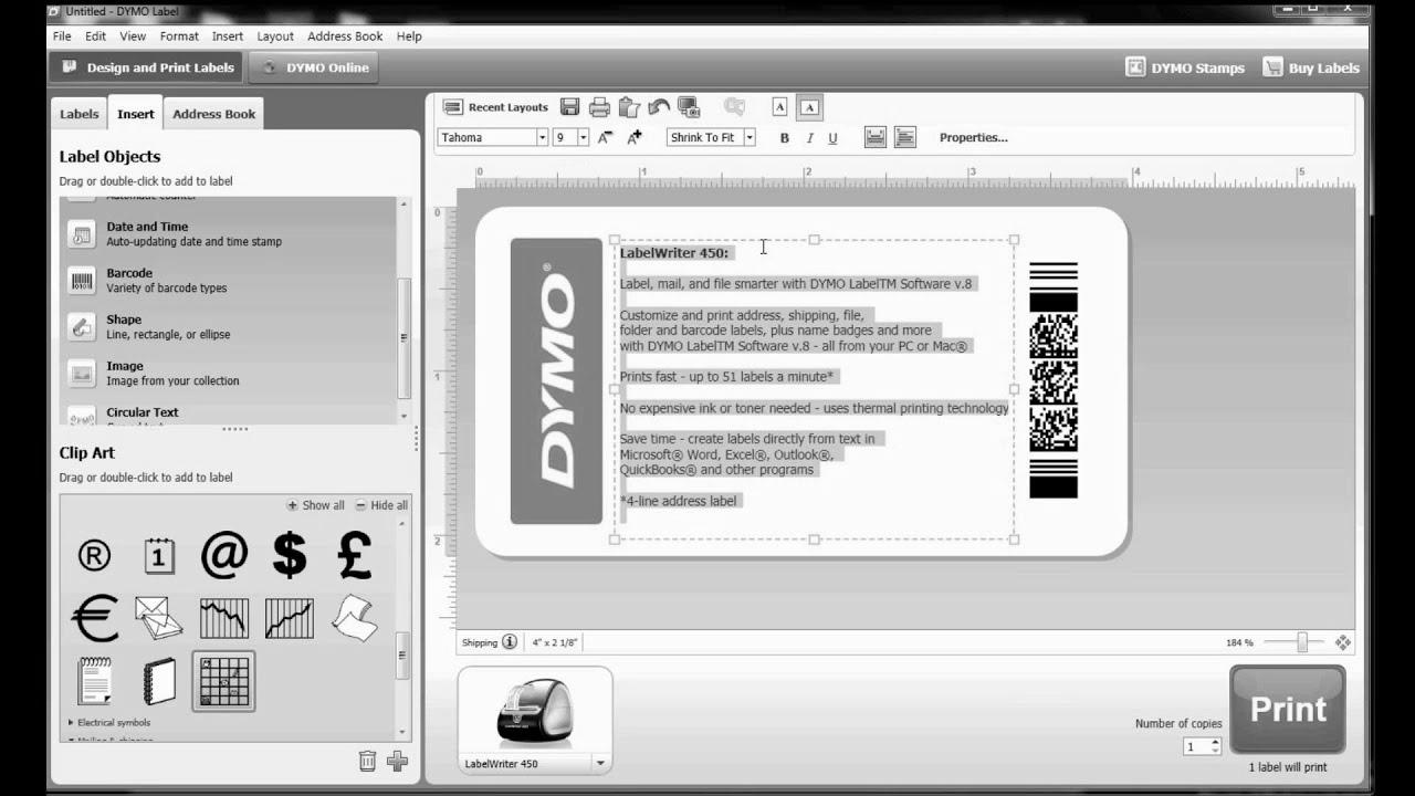 The right way to construct your own label template in DYMO Label Software program?